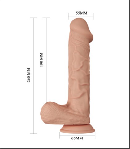 Realisticni dildo 10.2 bergrisi
