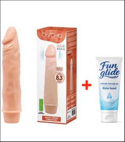 REALISTICNI VIBRATOR SOFT SKIN + LUBRIKANT