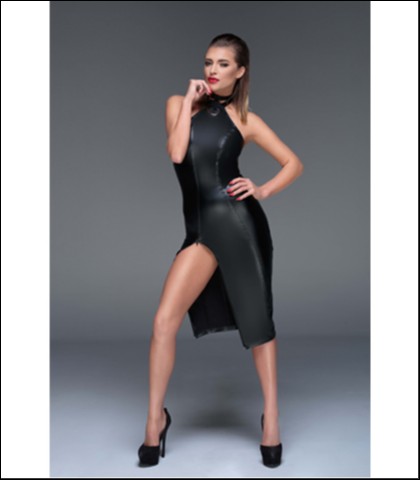 Seksi haljina sa rajsferslusom - NOIR