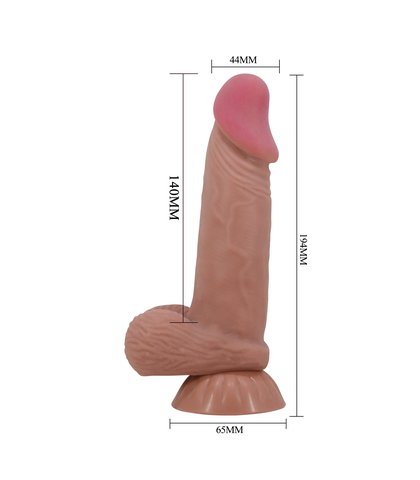 Realisticni Dildo Duvall - Brown