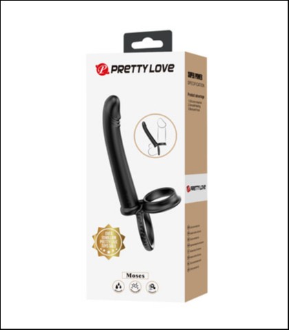 SILIKONSKI DILDO/PRSTEN MOSES