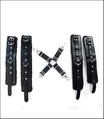 Crni vezovi za ruke i noge