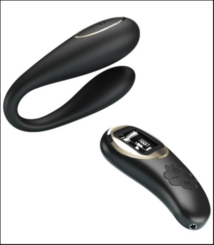 Silikonski vibrator za parove nathan black