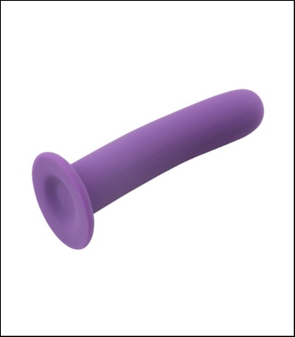 Ljubicasti silikonski dildo bez testisa