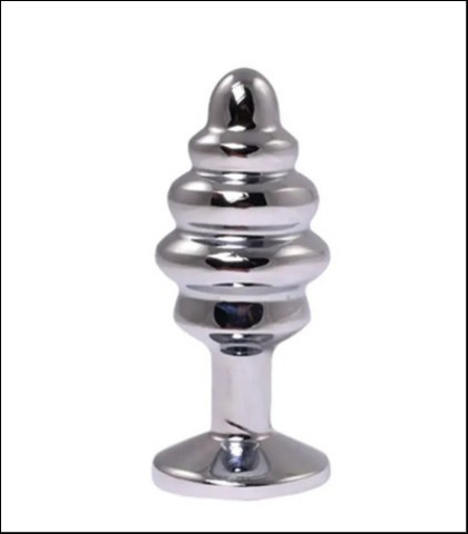 Rebrasta metalna analna kupa - small