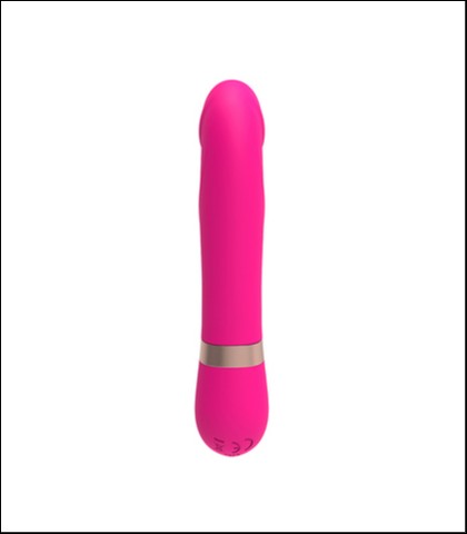 SILIKONSKI ROZE VIBRATOR - 12cm - DILDO VIBE