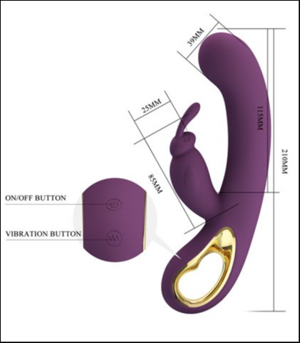 Silikonski vibrator liam