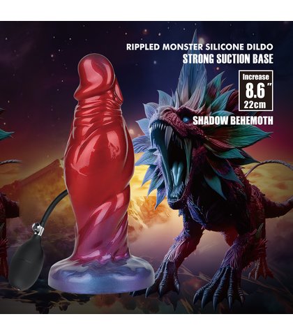 Silikonski dildo - monster shadow behemoth