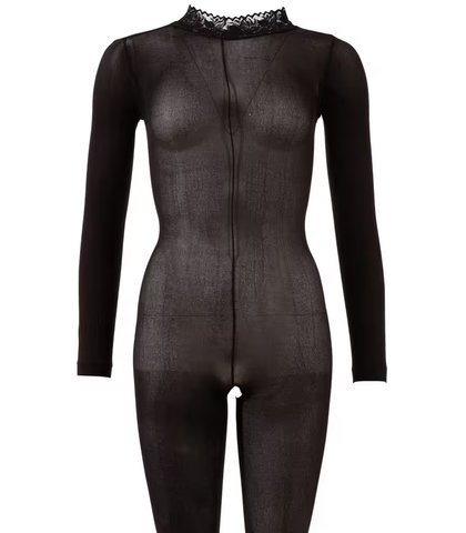 Čarape za celo telo Crotchless Catsuit 3