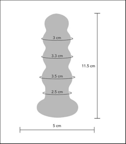 Stakleni analni dildo sa vibracijom radiant vibrating glass plug