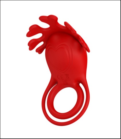Silikonski prsten za penis ruben red