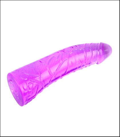Ljubicasti dildo - 19cm + lubrikant
