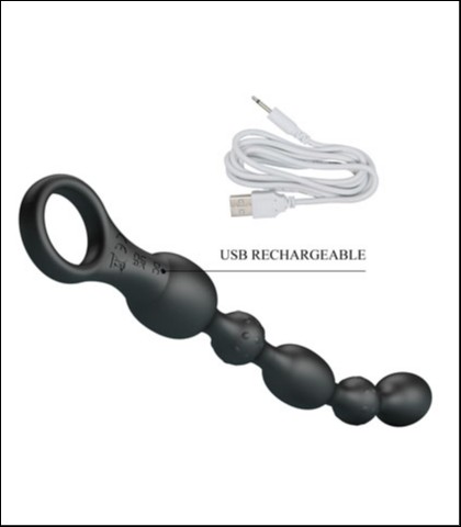 Silikonske analne kuglice sa vibracijom