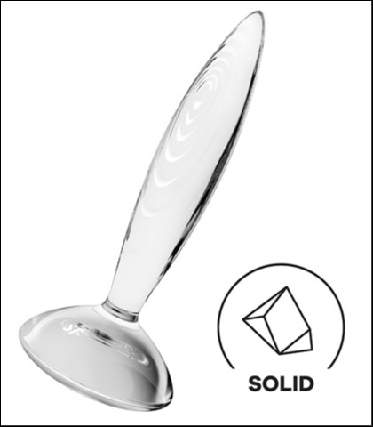 SATISFYER SPARKLING CRYSTAL GLASS DILDO