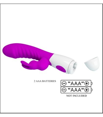 Silikonski roze vibrator - naughty bunny