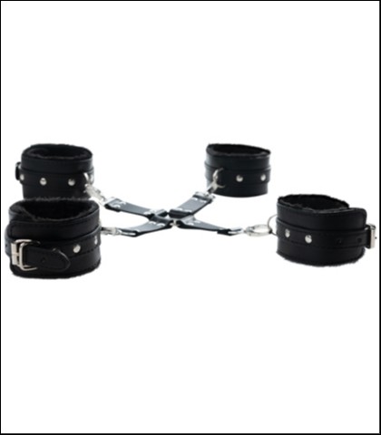 Crni vezovi za ruke i noge