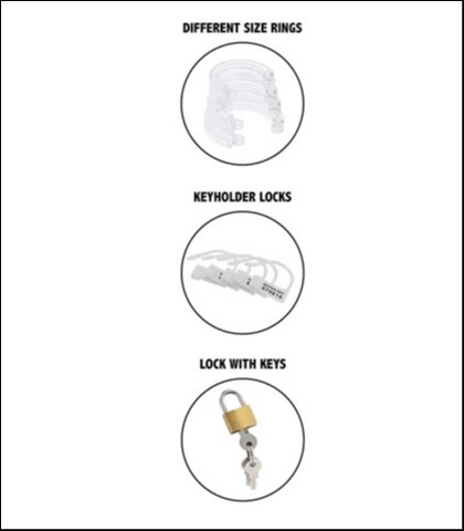 Kavez za penis chastity cock cage acrylic