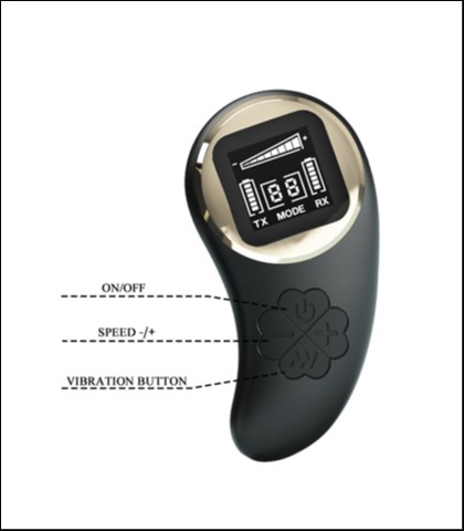 Silikonski vibrator za parove nathan black