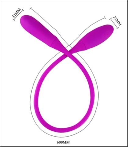 DVOSTRUKO VIBRO JAJE "SNAKY VIBE"