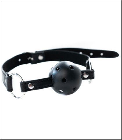 Crna plasticna kugla za usta