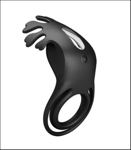 Silikonski prsten za penis ruben black