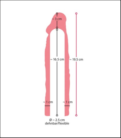 Mekana navlaka za penis 20cm nature skin