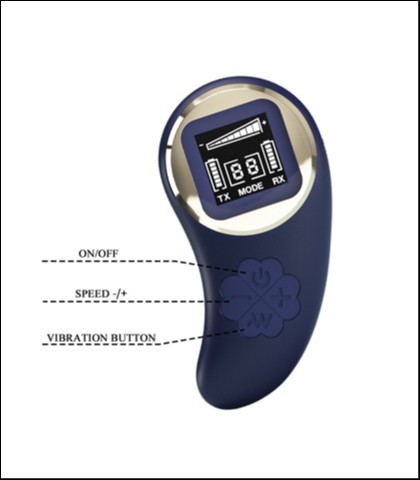 VIBRO JAJE VIVIAN BLUE