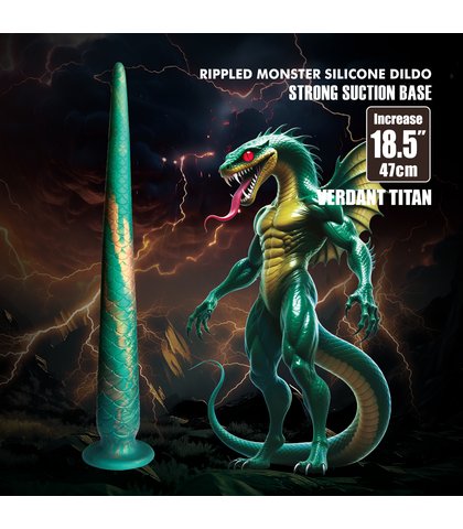 Silikonski Dildo - Monster Verdant Titan