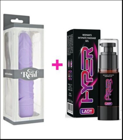 SILIKONSKI VIBRATOR + HYPER LADY