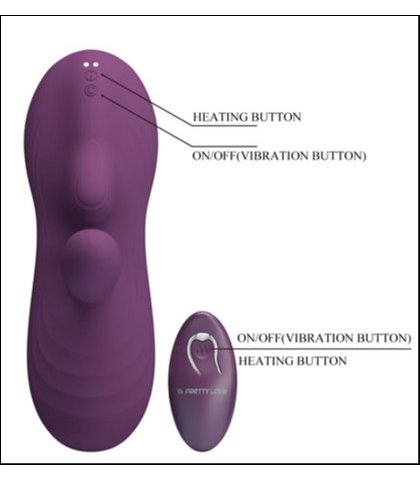 Silikonski vibrator za sedenje