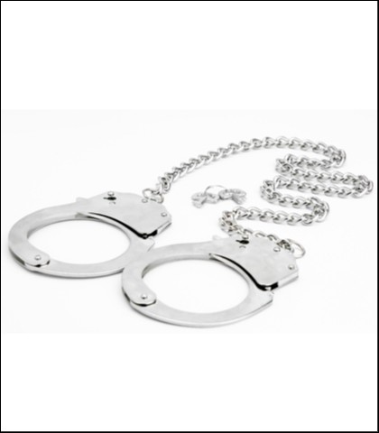 Metalne lisice sa dugim lancem metal cuffs