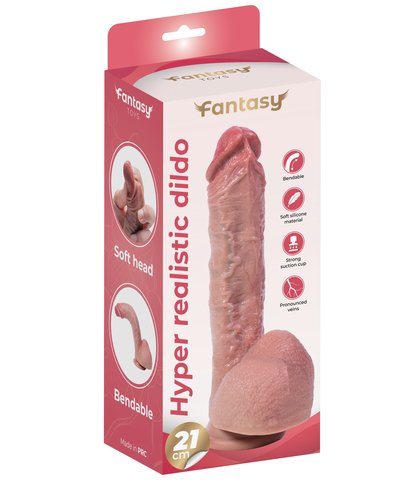 SAVITLJIVI SILIKONSKI DILDO HYPER REALISTIC DILDO 1 21CM