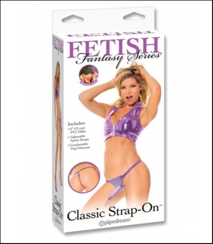 FETISH CLASSIC STRAP ON - 6" DILDO