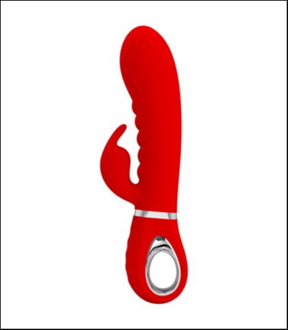 Silikonski vibrator prescott - red