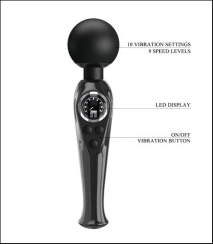 Vibrator za klitoris skyler black