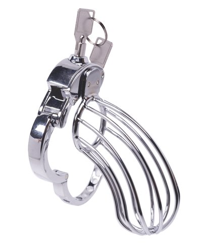 Stainless steel cock cage 2 kavez za penis advanced locking mechanism
