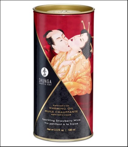 HUNGA Jestivo ulje za masazu sa zagrevanjem jagoda