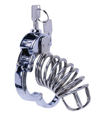 Stainless steel cock cage 1 kavez za penis advanced locking mechanism