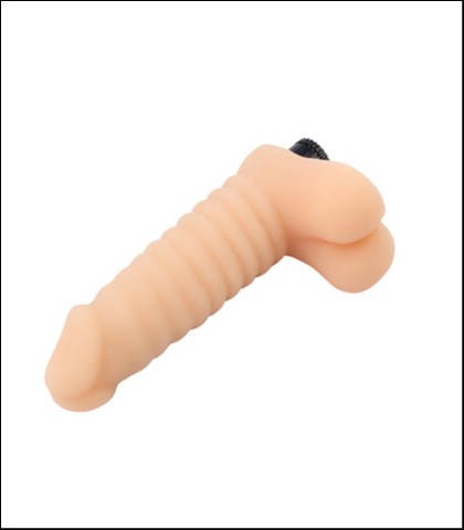 Mekani vibrator sa testisima - 19cm - vibrating cock no.02
