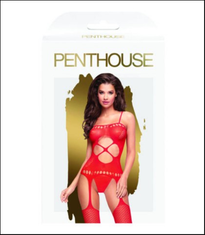 Penthouse hot night fall kombinezon - RED