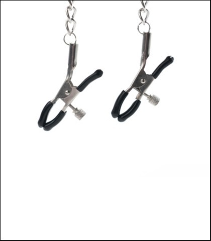 Podesive stipaljke za bradavice sa lancem