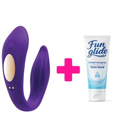 VIBRATOR ZA PAROVE LETO + FUN GLIDE VAGINAL 100ML