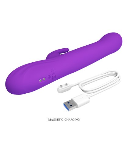 Pulsirajuci Silikonski Vibrator sa Stimulacijom Klitorisa