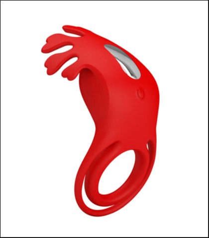 Silikonski prsten za penis ruben red