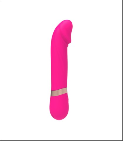 SILIKONSKI ROZE VIBRATOR - 12cm - DILDO VIBE