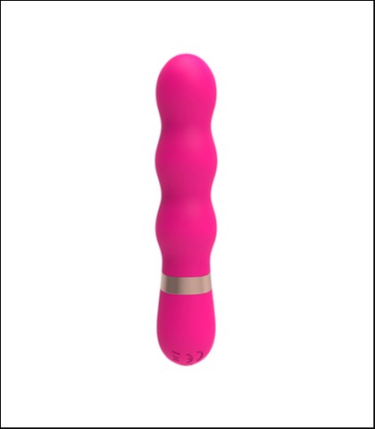 Silikonski roze vibrator - 12cm - ripple vibe