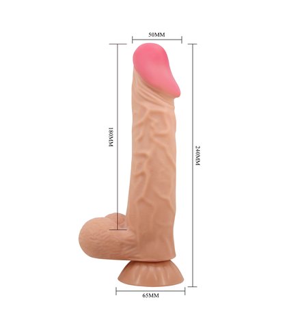 Sliding skin dildo 24cm
