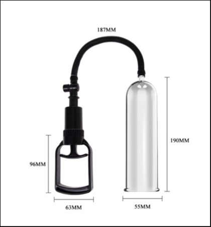 Pumpa za penis sa gumicama za erekcijua