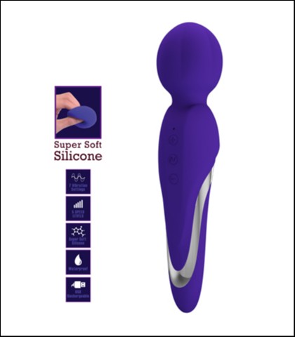 Silikonski vibrator za klitoris walter - purple