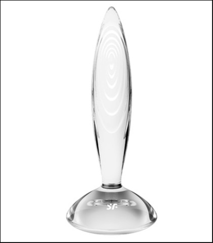 SATISFYER SPARKLING CRYSTAL GLASS DILDO